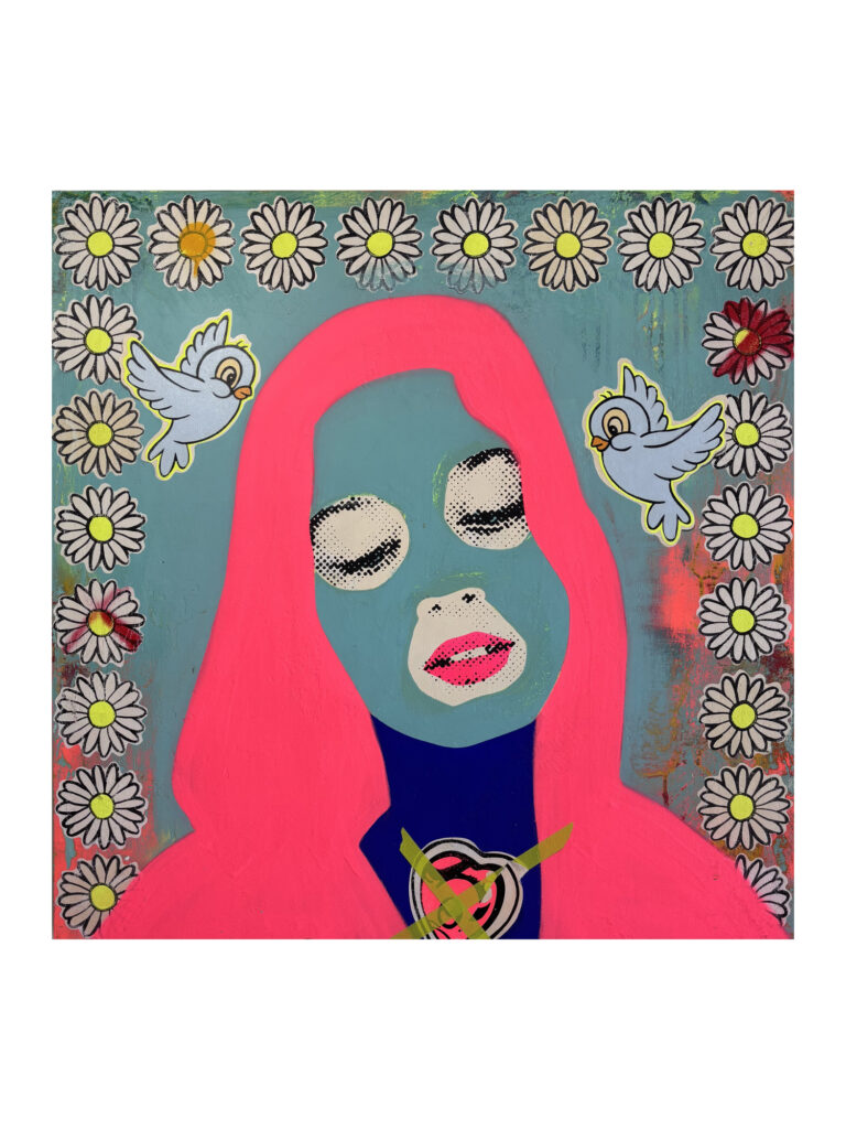 Someday we will miss today
Acrylic paint & spray paint o board 
80 x 80 cm
$2400.00